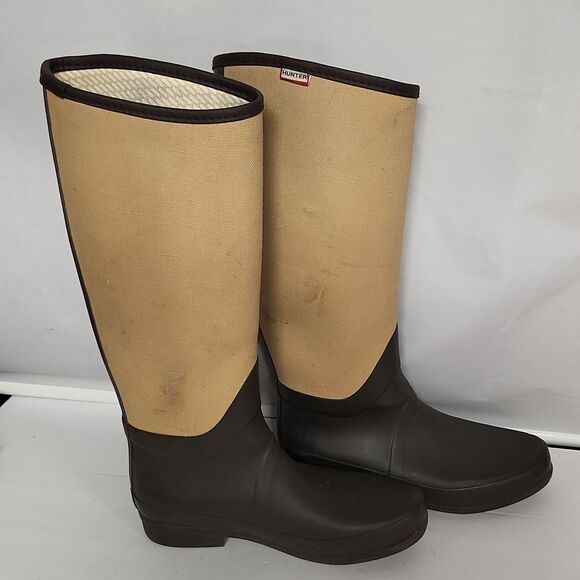 Women Hunter Tall Brown Rain boots - Picture 5 of 10